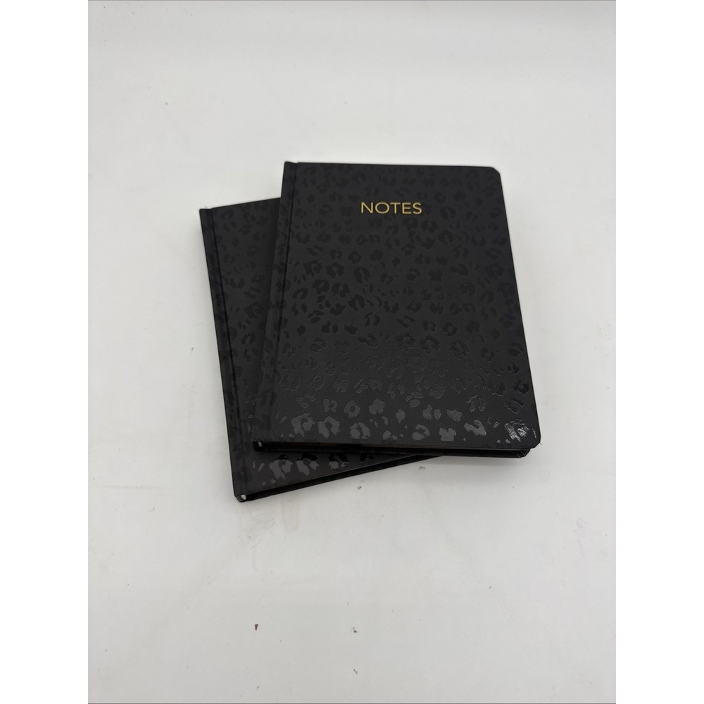 1 Threshold College Ruled Journal Black Leopard Notebook 120 Sheets NEW